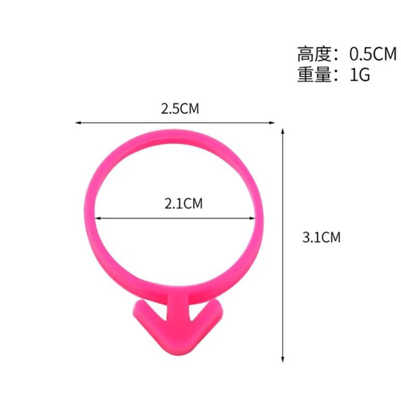 Vòng silicone thắt túi bắt kem