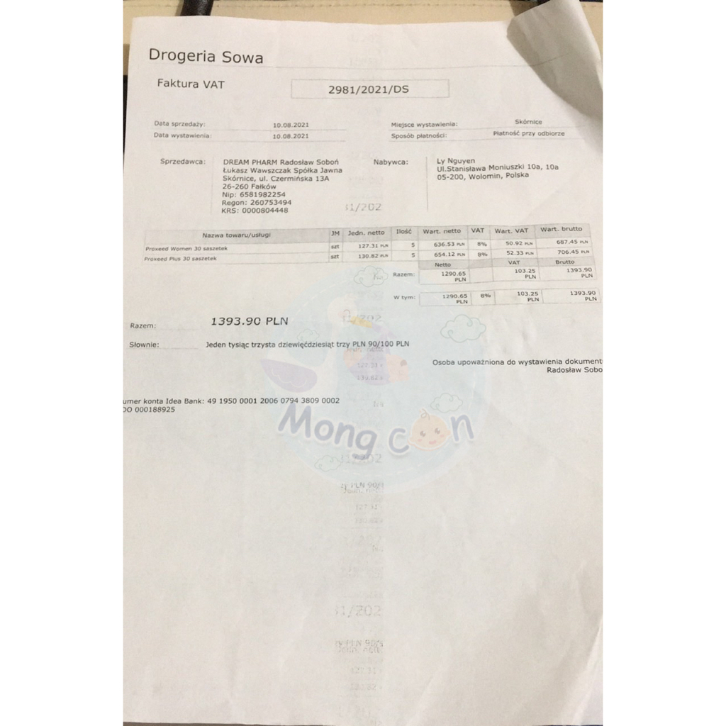 Proxeed women Hộp 30 gói tăng thụ thai cho nữ giới MEMONGCON123