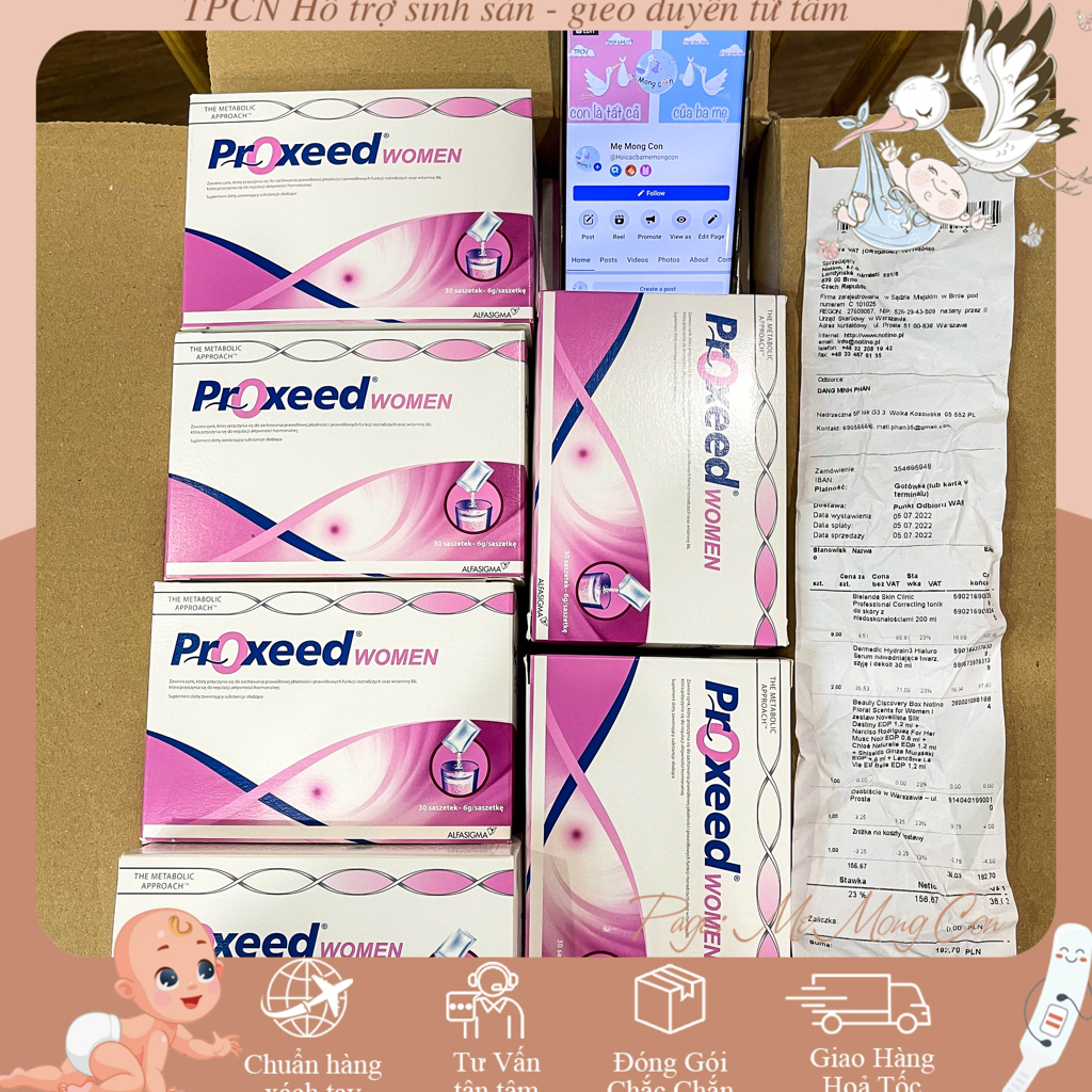 Proxeed women Hộp 30 gói tăng thụ thai cho nữ giới MEMONGCON123
