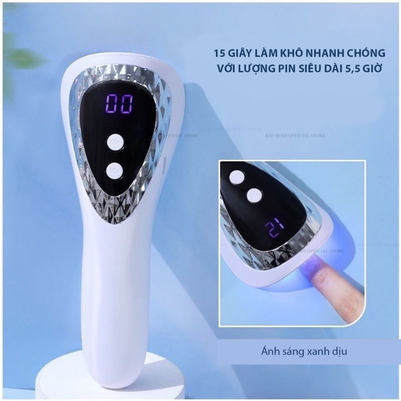 Máy hơ mini - Máy làm khô sơn gel nhỏ gọn tiện lợi - Dụng cụ chuyên dụng làm nail