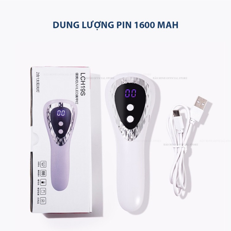 Máy hơ mini - Máy làm khô sơn gel nhỏ gọn tiện lợi - Dụng cụ chuyên dụng làm nail