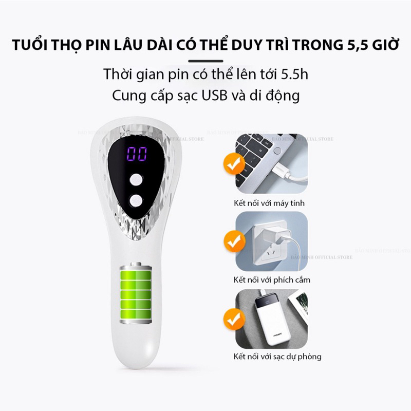 Máy hơ mini - Máy làm khô sơn gel nhỏ gọn tiện lợi - Dụng cụ chuyên dụng làm nail