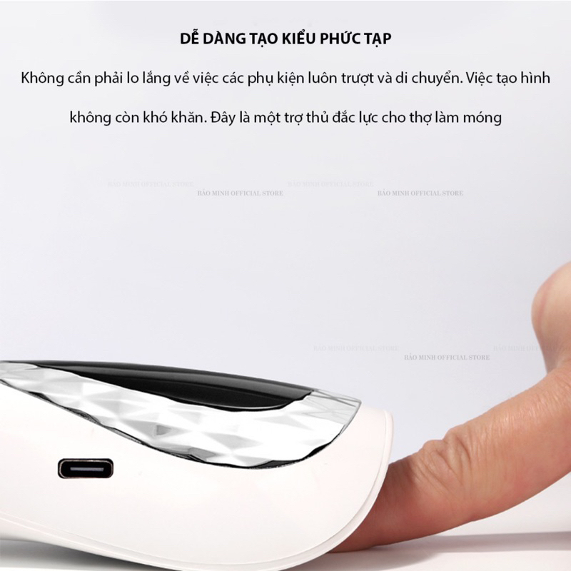 Máy hơ mini - Máy làm khô sơn gel nhỏ gọn tiện lợi - Dụng cụ chuyên dụng làm nail