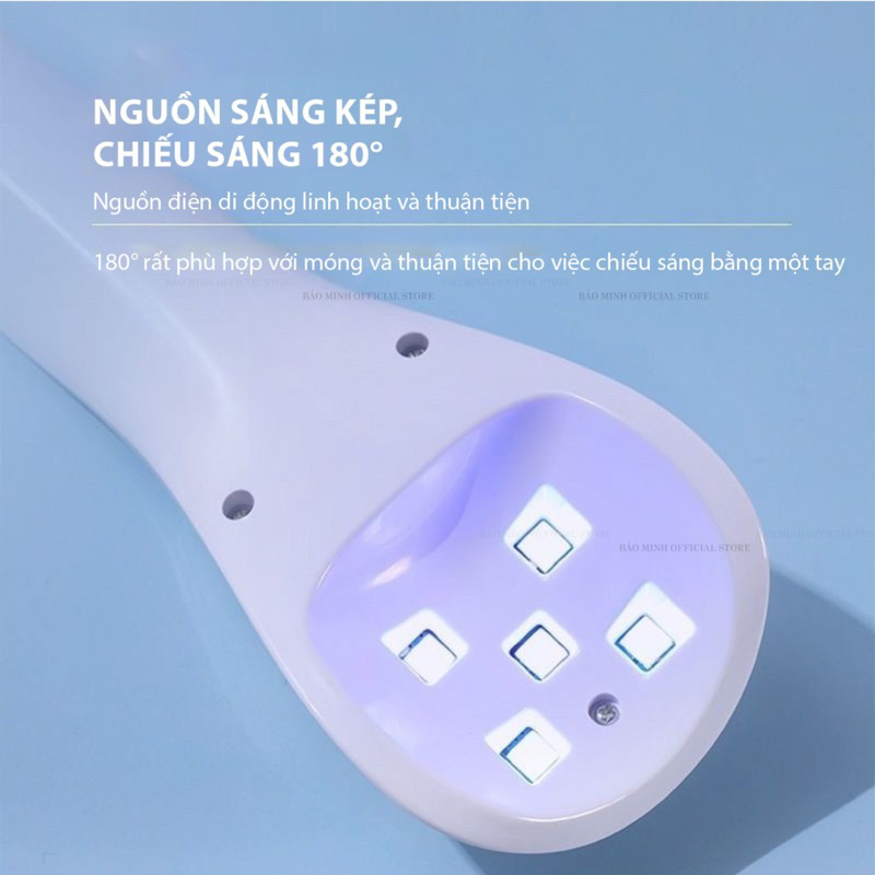 Máy hơ mini - Máy làm khô sơn gel nhỏ gọn tiện lợi - Dụng cụ chuyên dụng làm nail