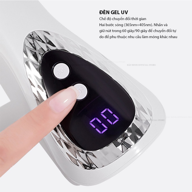 Máy hơ mini - Máy làm khô sơn gel nhỏ gọn tiện lợi - Dụng cụ chuyên dụng làm nail