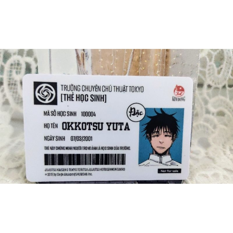 SET 4 THẺ HỌC SINH JUJUTSU KAISEN