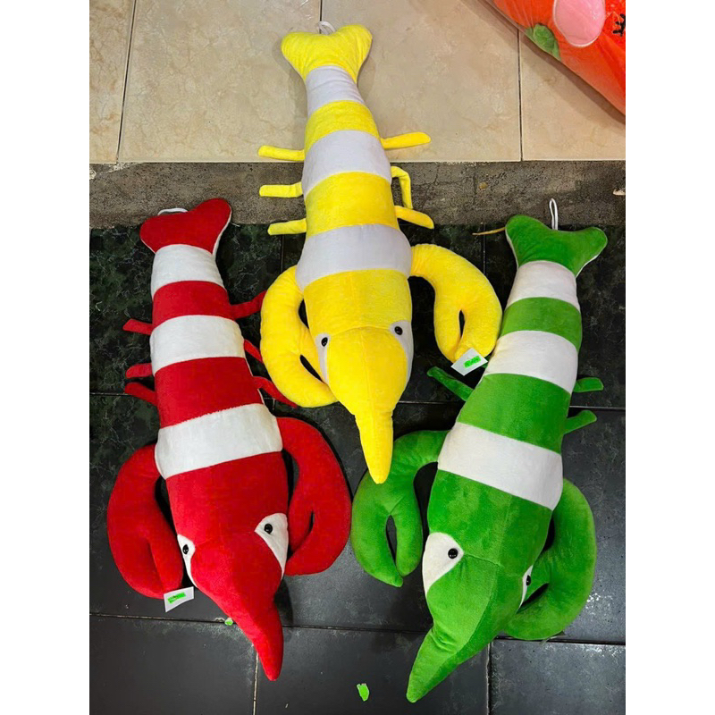 65cm GỐI ÔM GẤU BÔNG HÌNH CON TÔM HÙM-TÔM CÀNG Cho Bé-Nhiều Màu Sắc Dễ Thương-An Toàn Cho Bé Yêu