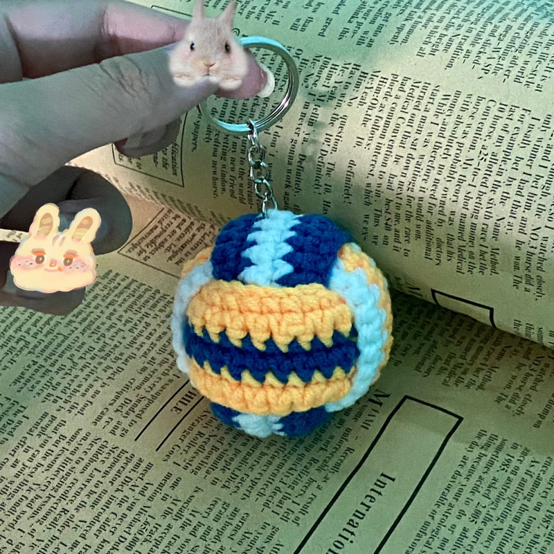 MÓC KHOÁ BÓNG CHUYỀN BẰNG LEN