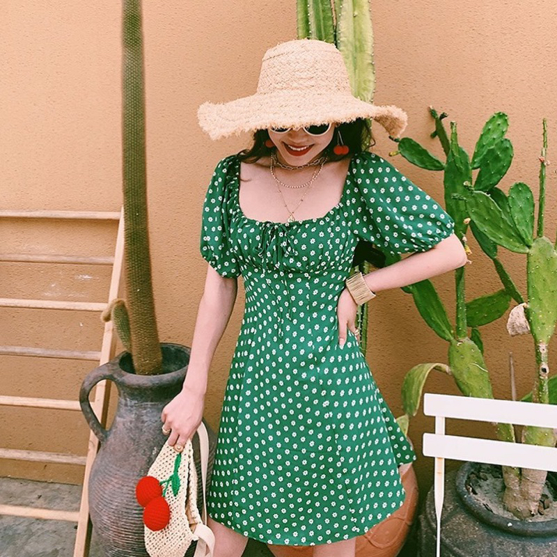 Order 15 ngày- Đầm hoa có tay #872