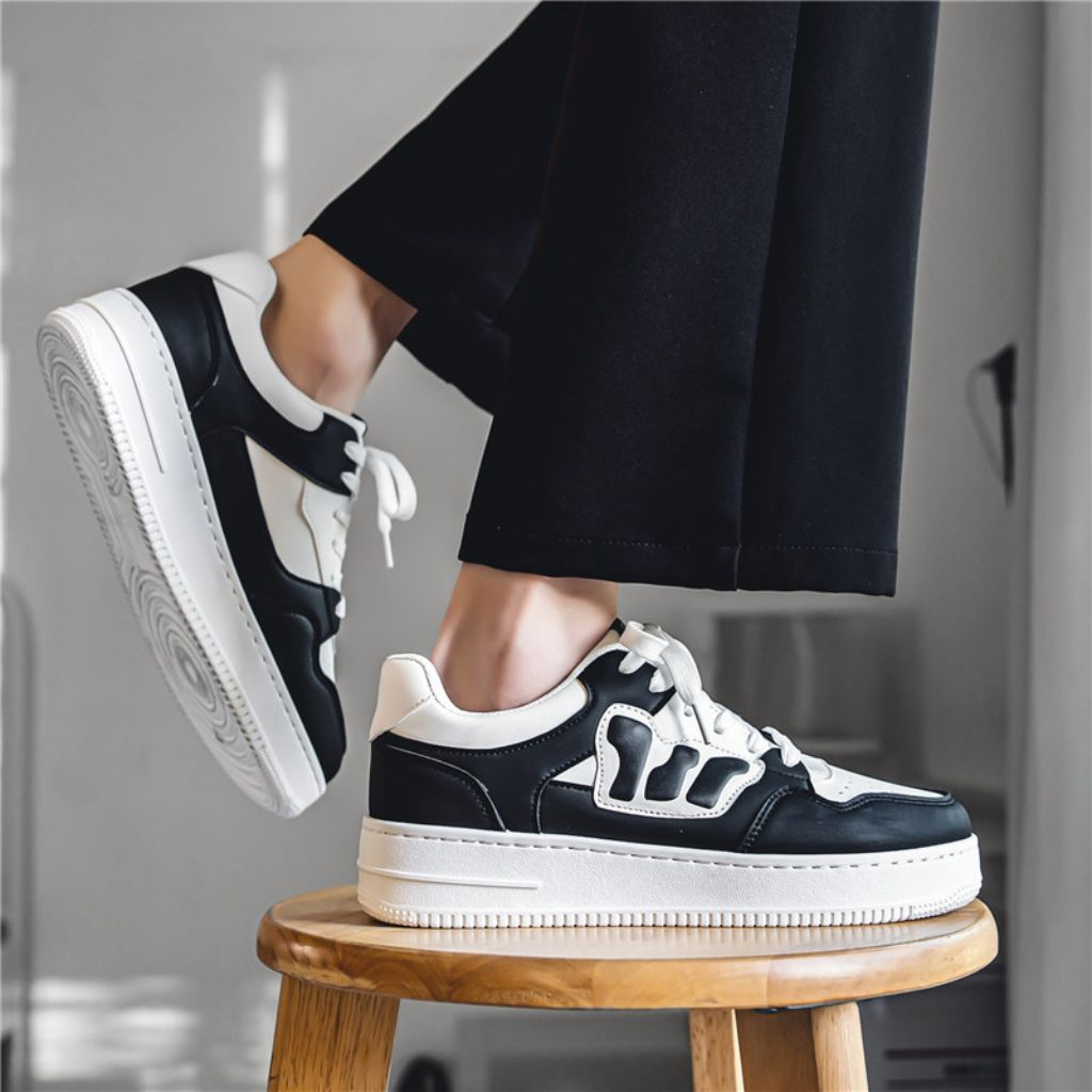 Giày sneaker nam thời trang Air Black cao cấp sành điệu sang chảnh