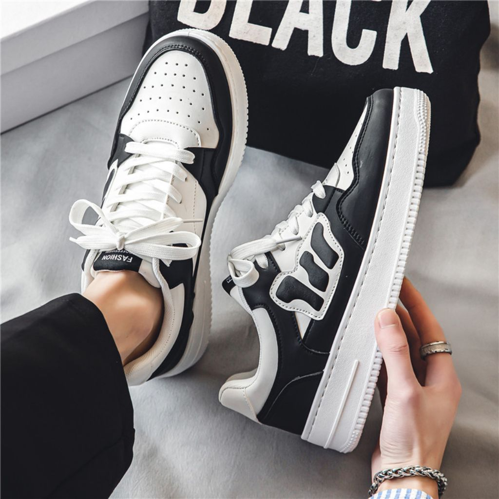 Giày sneaker nam thời trang Air Black cao cấp sành điệu sang chảnh