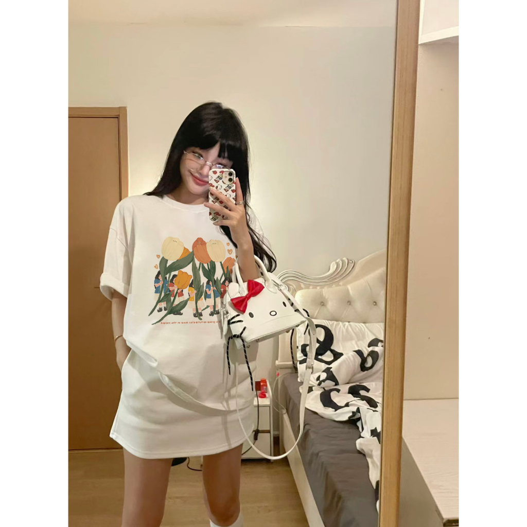 Áo thun baby tee phong cách hàn quốc chất cotton from fit tay ngắn ATOHA AP13