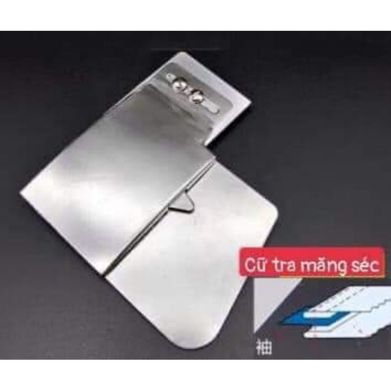 Cữ tra măng sét tra tay áo sơ mi may mép dưới vải DAYU máy may 1 kim công nghiệp jack , siruba , juki ...