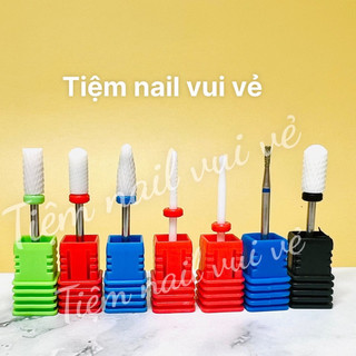 Đầu mài sứ làm móng, đầu phá gel mài mịn phá bột