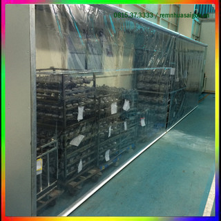 [Hỏa Tốc HCM] Rèm cuốn nhựa PVC trong suốt.