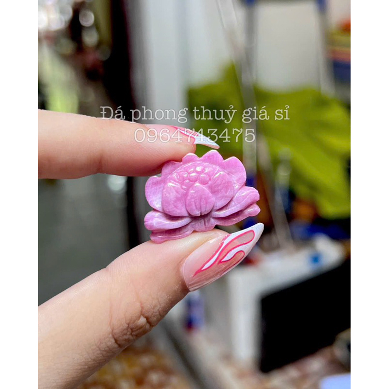 Mặt dây chuyền hoa sen ru by nguyên bản tu nhien siêu đẹp Vip