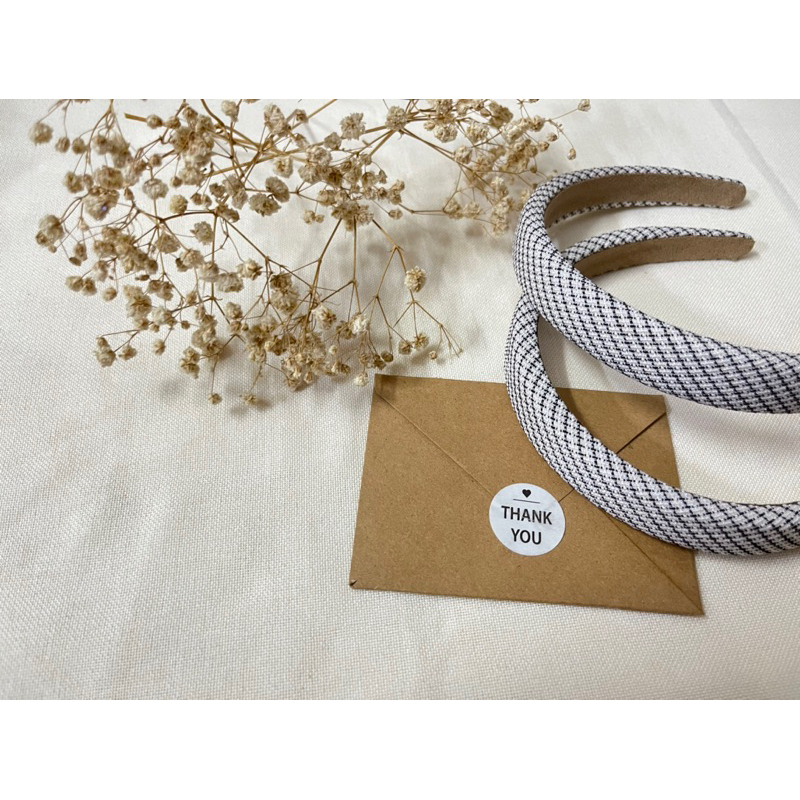 Băng đô cài tóc caro hottrend dành cho cô nàng dịu dàng phong cách mùa thu Hàn Quốc