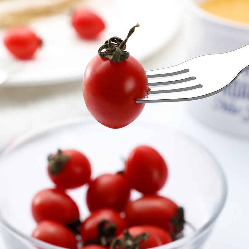 Thìa dĩa tập xúc cho bé chất liệu inox - dạng vỉ