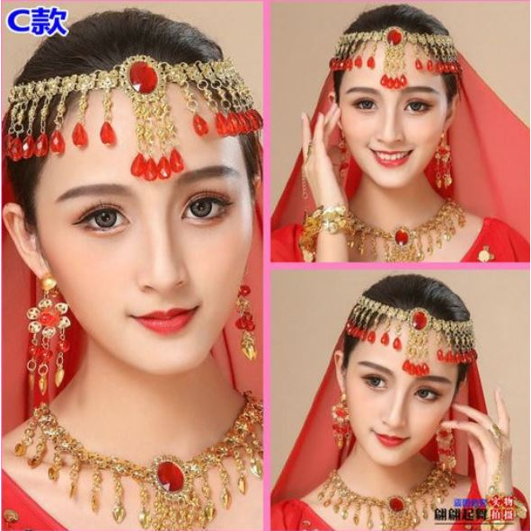 🍄 Trang Phúc Múa Bụng Cho Bé. Váy Múa Ấn Độ Alibaba Đủ Phụ Kiện Vòng Tay,  Vòng Tai, Vòng Cổ