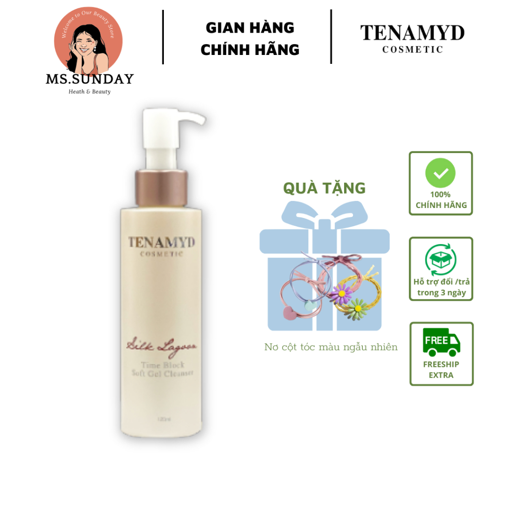 Gel Rửa Mặt Tái Tạo Giàu Dưỡng Chất Vitamin Tenamyd Time Block Soft Gel Cleanser