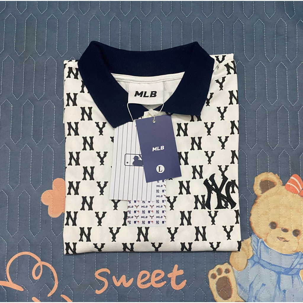 Áo thun MLB xuất polo mắt chim cổ bẻ thoáng mát cao cấp