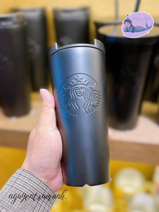 Starbucks bình giữ nhiệt stainless steel matte black 473ml
