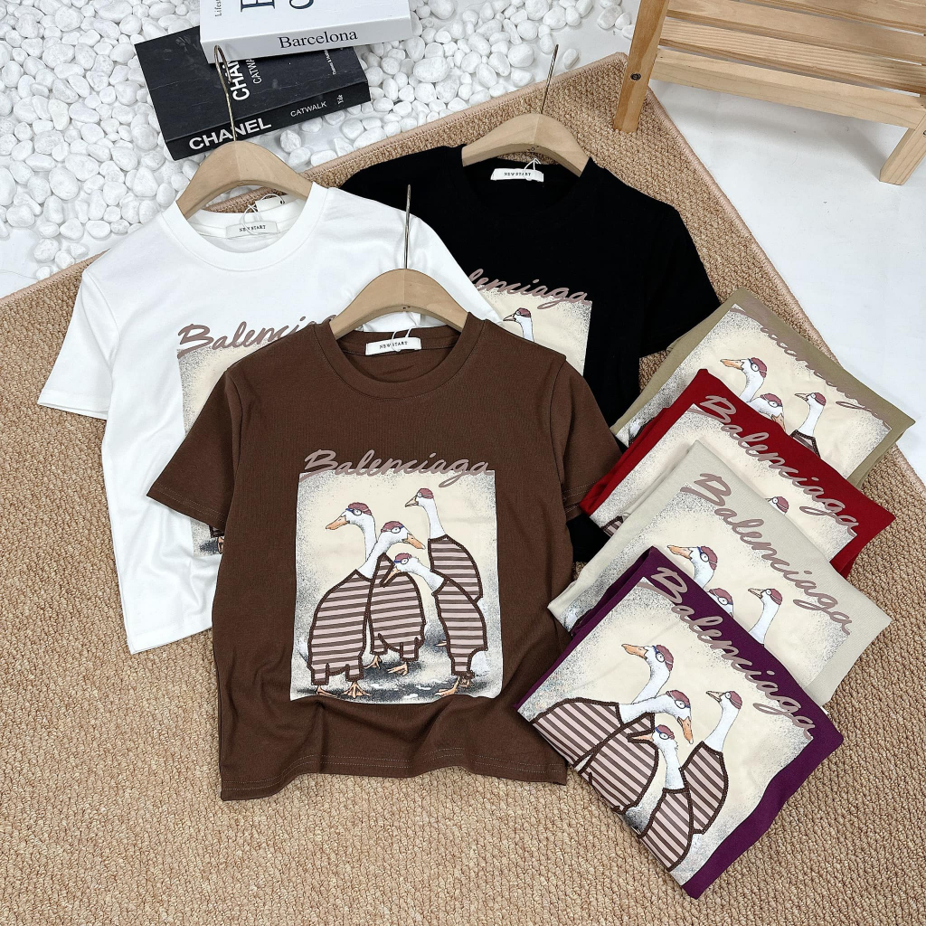 Áo phông vịt cute cộc tay nhiều màu
