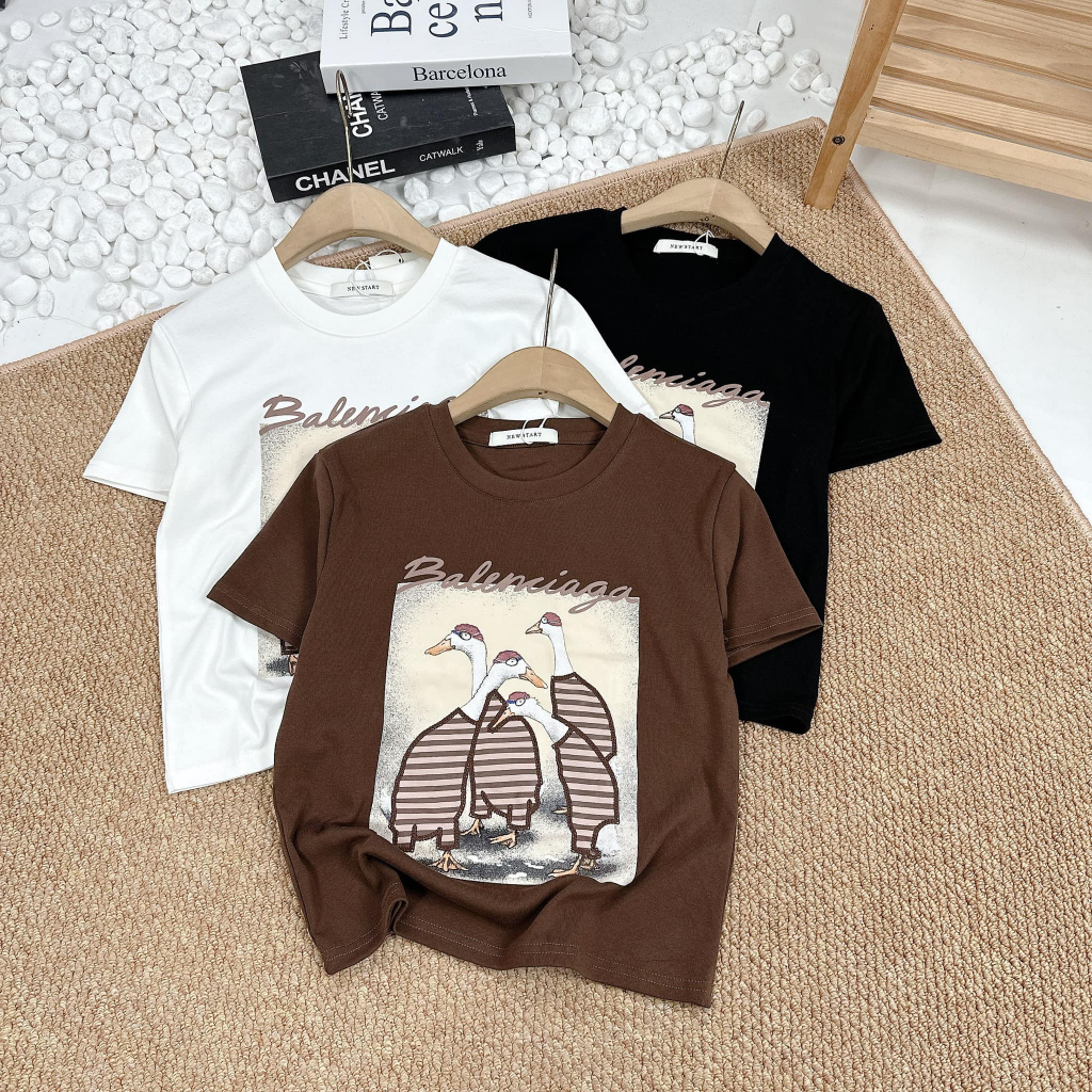 Áo phông vịt cute cộc tay nhiều màu