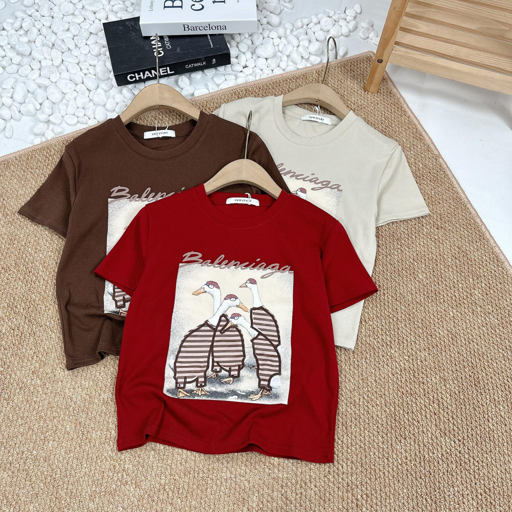 Áo phông vịt cute cộc tay nhiều màu