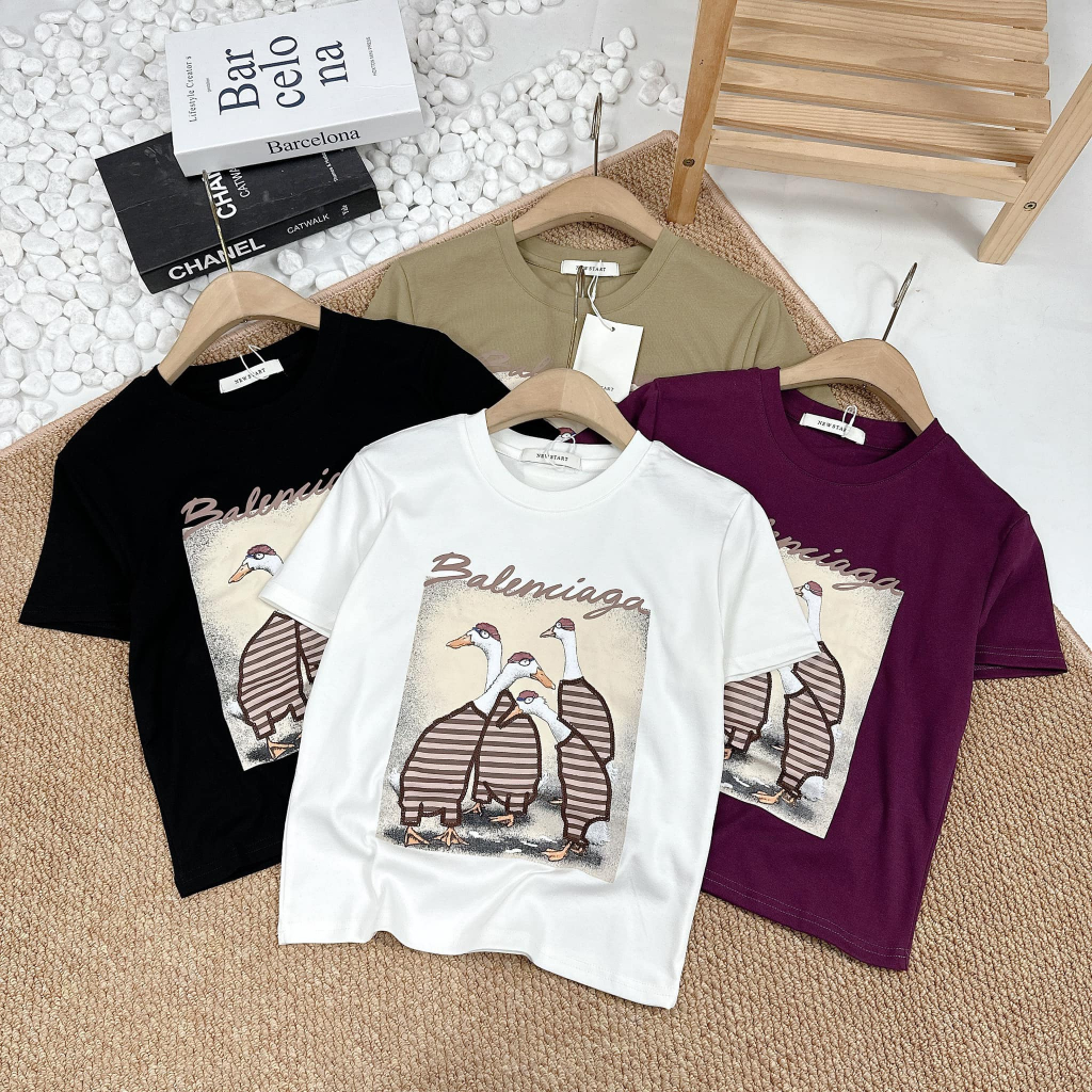 Áo phông vịt cute cộc tay nhiều màu