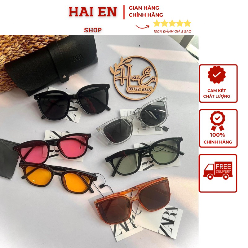 Kính Zara chống UV400 kèm bao da xịn xò