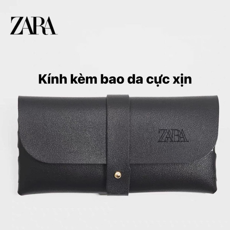 Kính Zara chống UV400 kèm bao da xịn xò