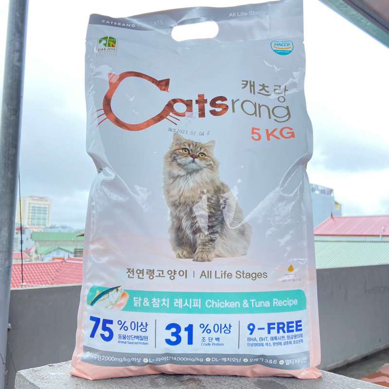 5kg - Hạt thức ăn cho mèo mọi lứa tuổi Catsrang
