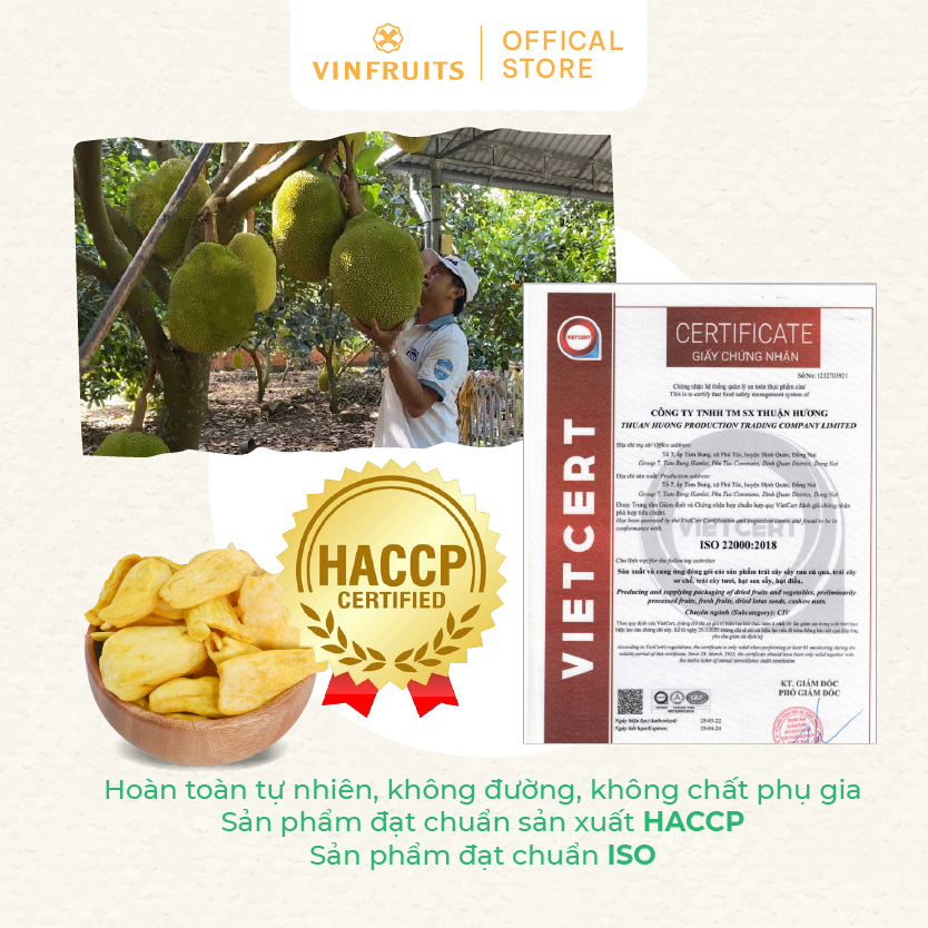 Mít Sấy Giòn Tự Nhiên Không Đường 50g/100g/250g/500g - Vinfruits