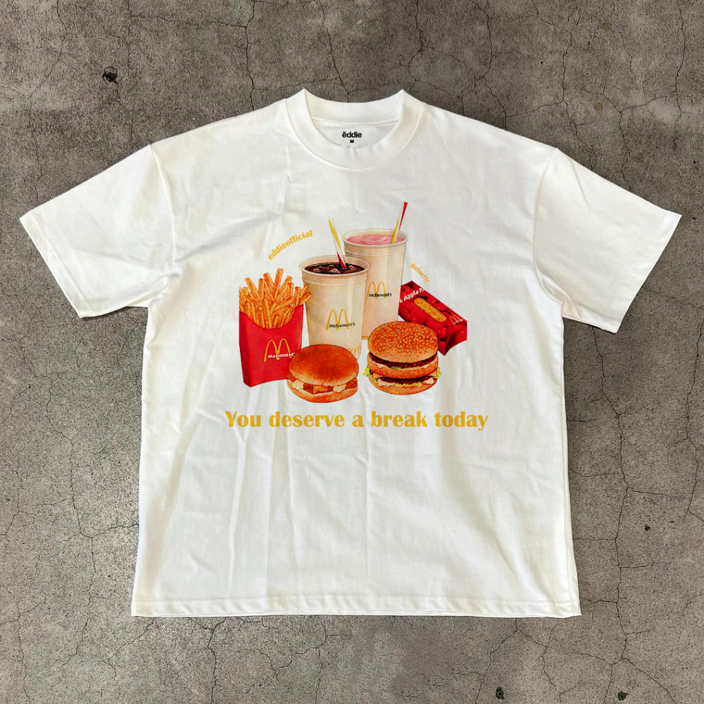 Áo thun Eddie Deserve A Break Black/White 250gsm