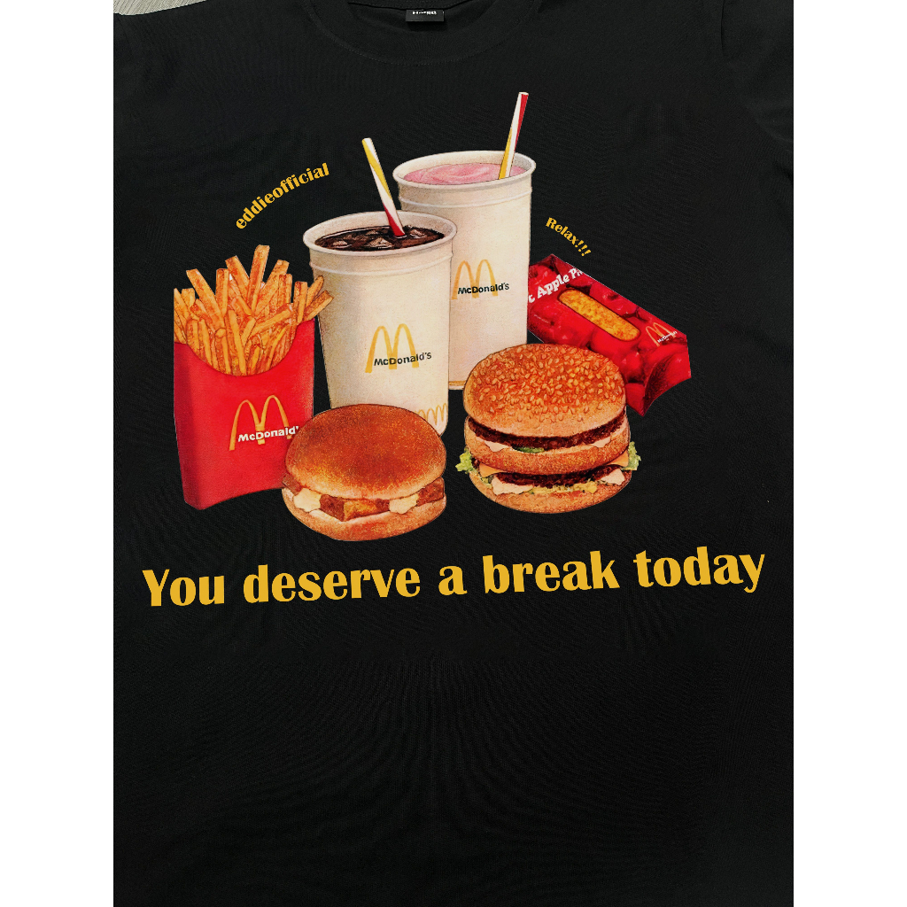 Áo thun Eddie Deserve A Break Black/White 250gsm