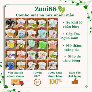 Combo 50 miếng mặt nạ dưỡng da cao cấp