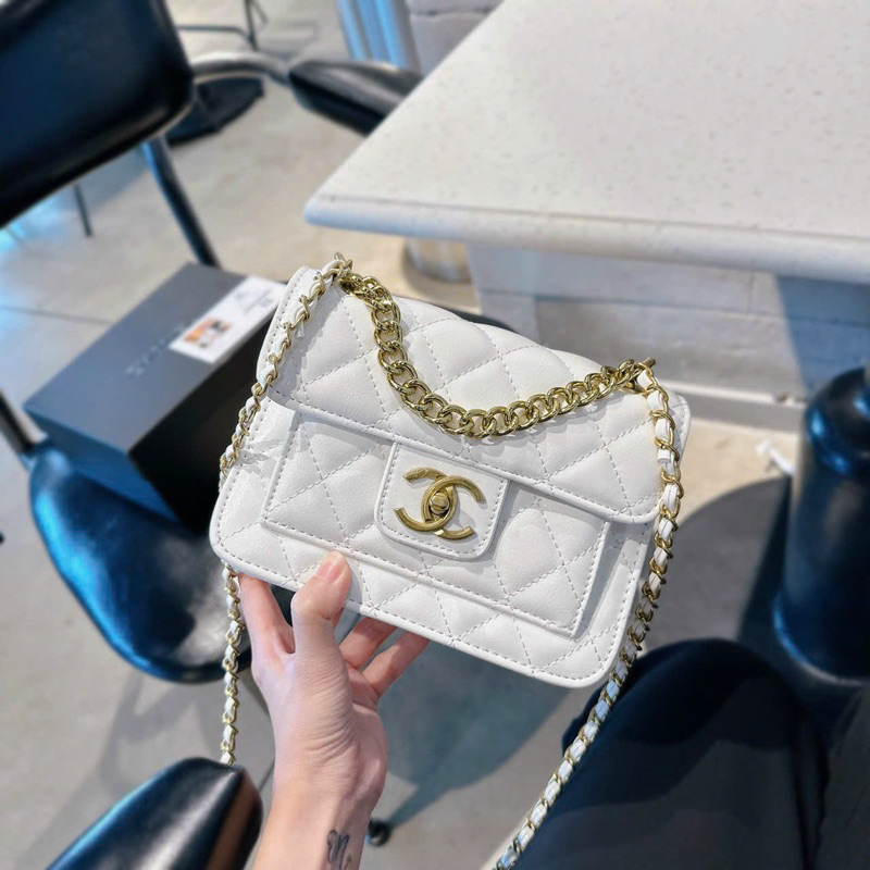 Túi X hộp da pu bóng nhăn