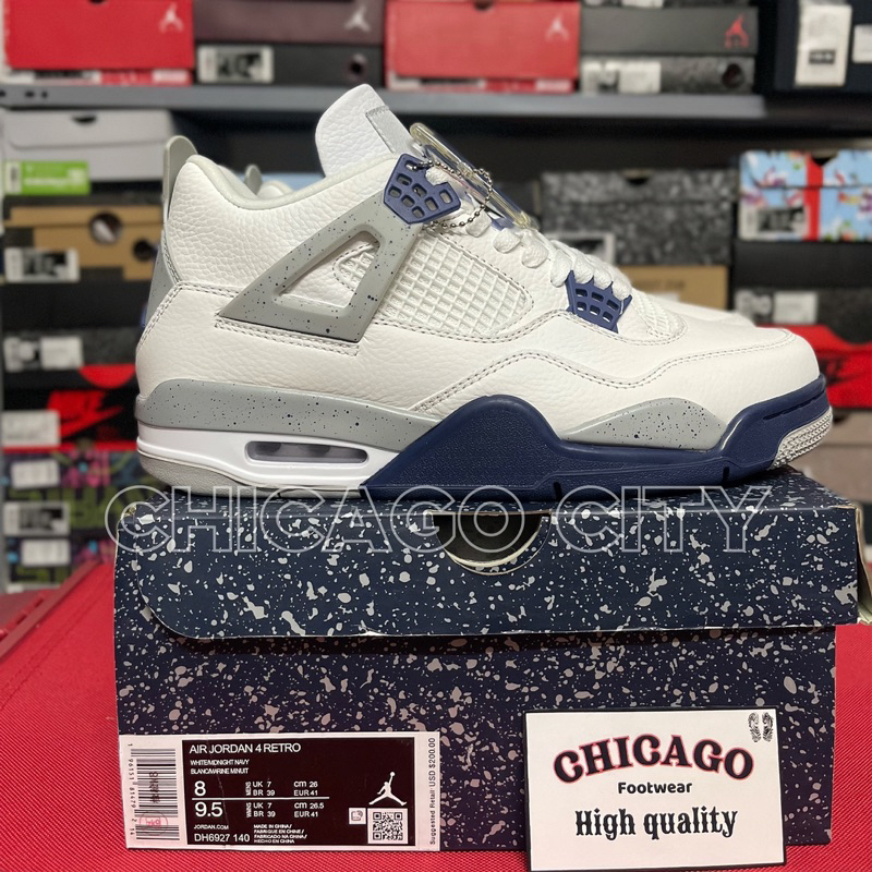 Giày Jordan 4 Retro ‘Midnight Navy’