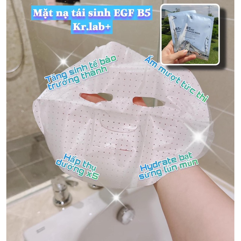 Mặt nạ mask b5 krlab giúp trắng da phục hồi da hạn dùng 2026