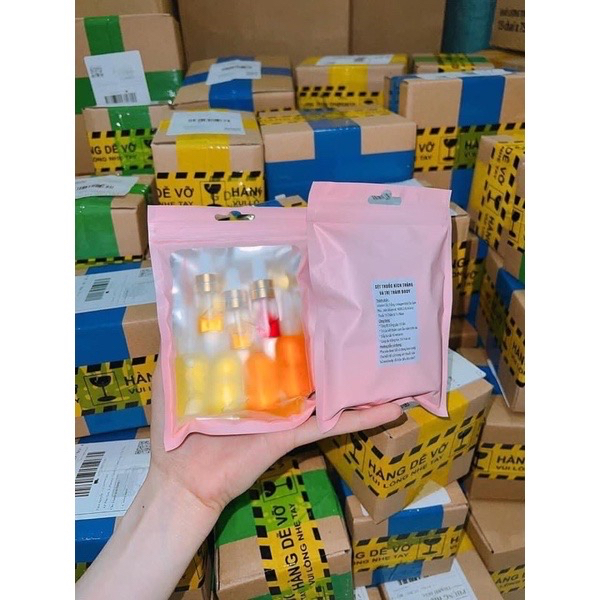 Set serum kích trắng x10 mĩ với kem body