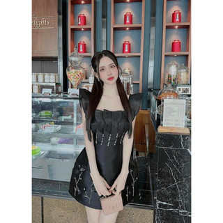 Váy Cánh Tiên Phối Lông vũ Đính Đá Sang Chảnh