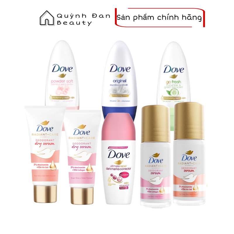 Lăn Ngăn Mùi Tinh Chất Serum Cao Cấp Dove