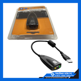 USB - SOUND - Card Âm Thanh 3D USB Taiwan 7.1 - USB Sound Adapter Cho Laptop, PC 7.1 Channel