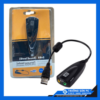 USB To SOUND - Bộ Chuyển Đổi USB 2.0 Sang Sound, Dùng Cho Laptop/ PC | Hàng Nhập Khẩu Cao Cấp