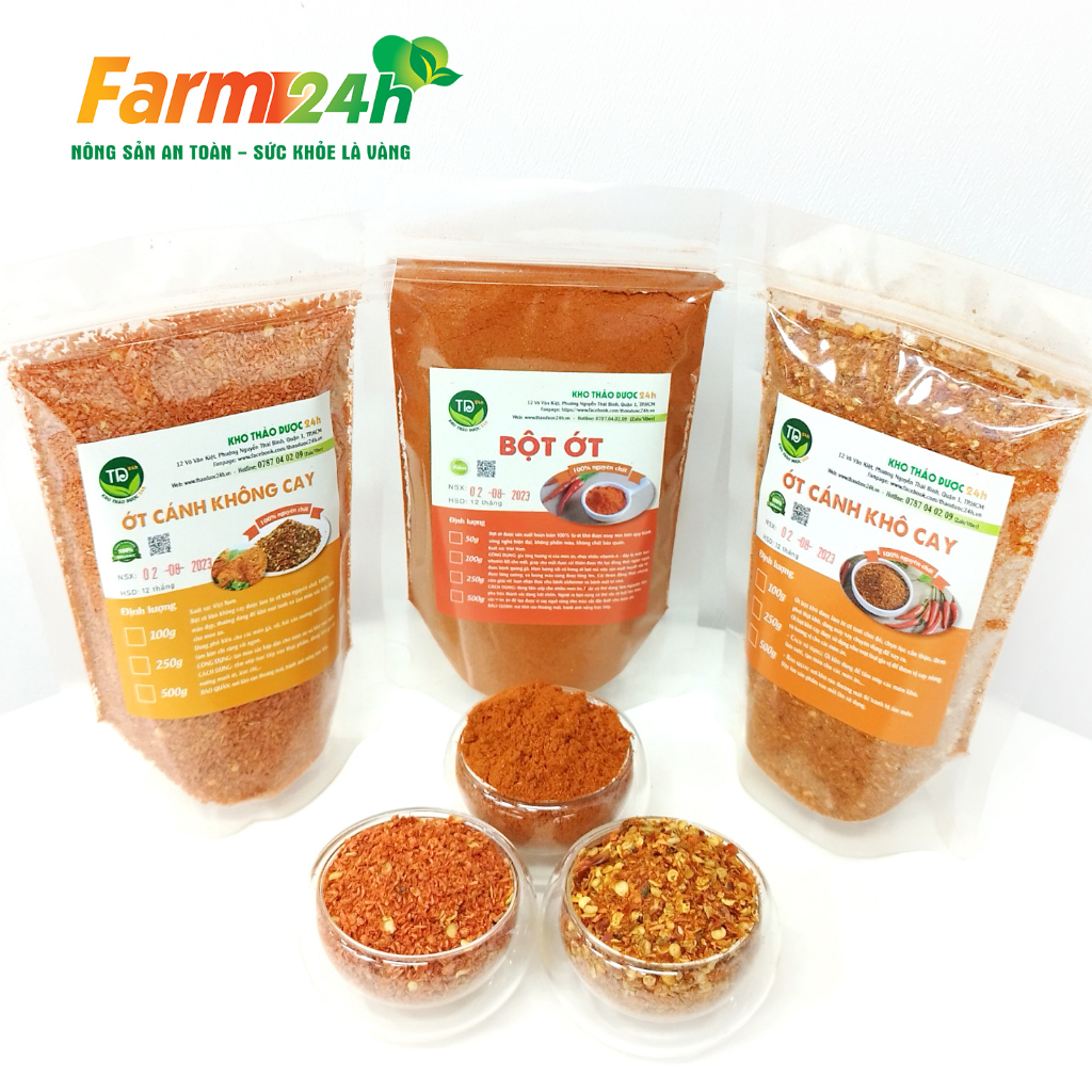 Top 3 loại ớt bột được yêu thích, nấu món gì cũng ngon, 100% nguyên chất, không chất bảo quản, không chất tạo màu