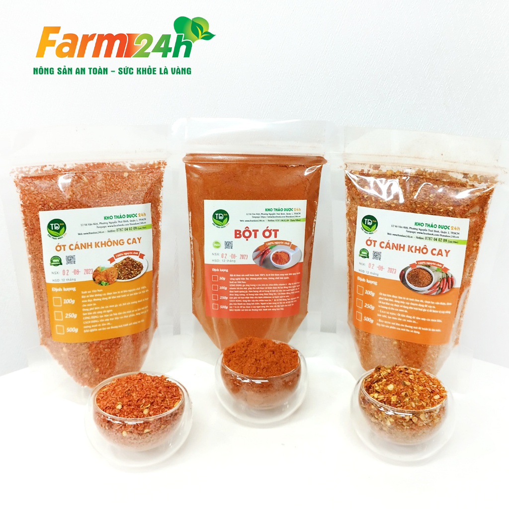 Top 3 loại ớt bột được yêu thích, nấu món gì cũng ngon, 100% nguyên chất, không chất bảo quản, không chất tạo màu