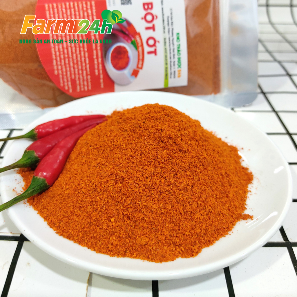 Ớt bôt mịn siêu cay, chuyên dùng nấu mì cay, làm kim chi, hàng công ty, cam kết không phụ gia  I Farm24h