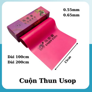 Mét dây thun cuộn chưa cắt usop 0.55mm 0.65mm màu hồng