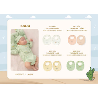 Chaang set 2 chiếc yếm tròn treasure aw2023d10